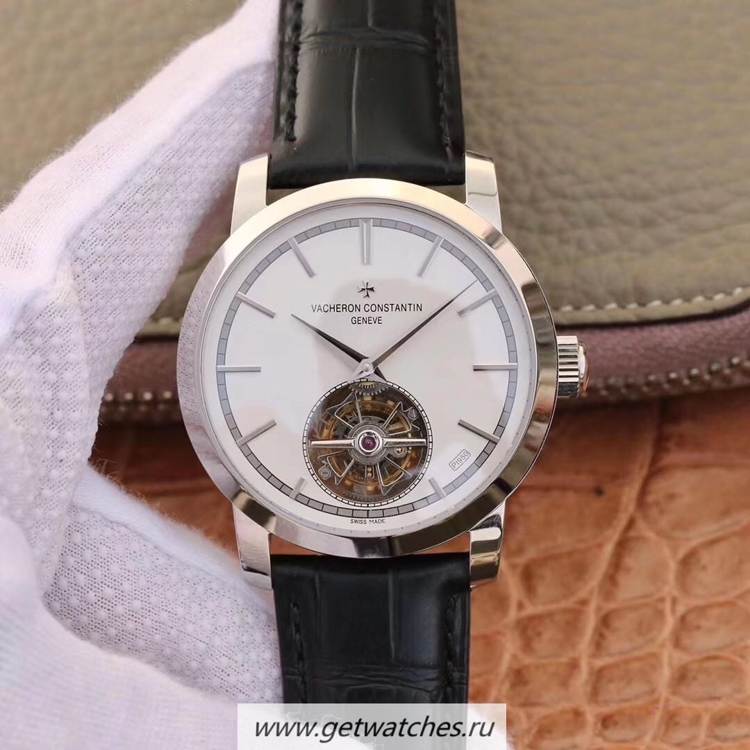 High Quality Vacheron C0nstan1n Traditionnelle Tourbillon 6000T/000P-B347 OXF SS White Dial Tourbillon